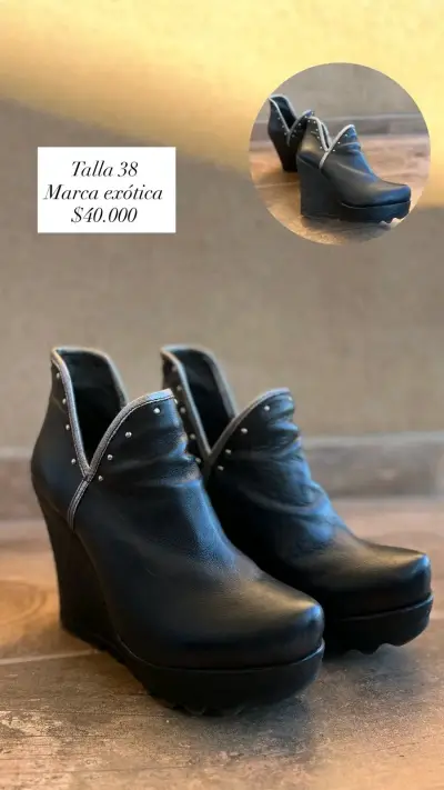 Botas negras marca exótica - miniatura 4