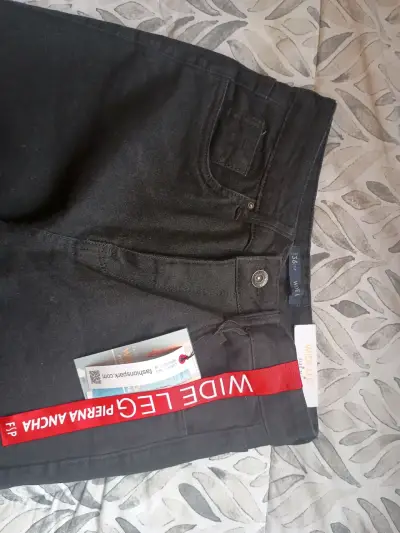 Jeans negro mujer - miniatura 2