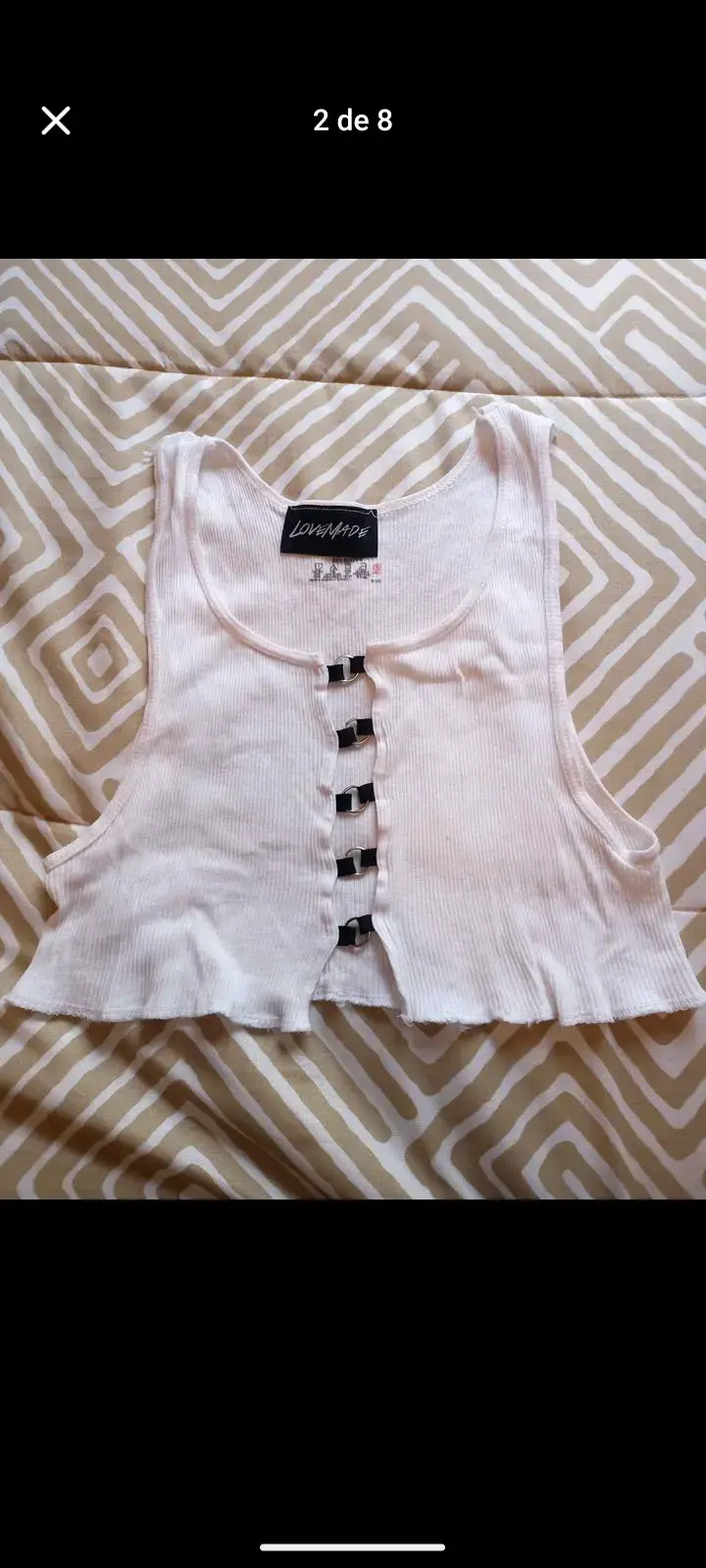 Crop top tricolor ajustable - 2