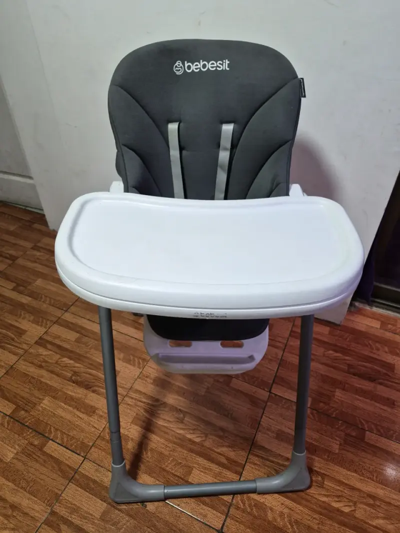 Silla de comer Bebesit gris - 1