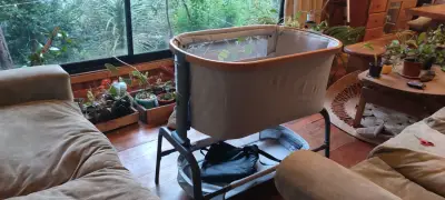Cuna colecho para bebé gris - miniatura 1
