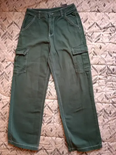 Pantalon verde mujer - miniatura 1