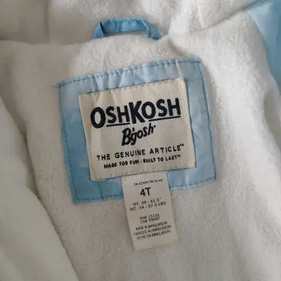 Parka celeste con capucha talla 4 - miniatura 2