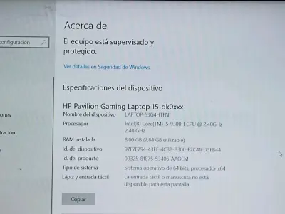 Laptop HP Pavilion Gaming 15" - miniatura 4