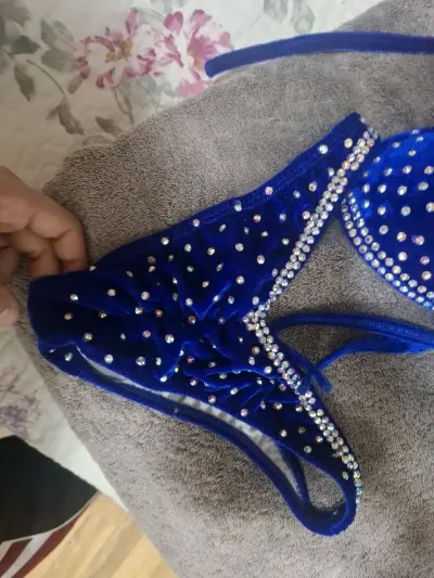 Bikini azul competición - miniatura 3
