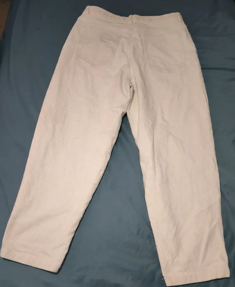Pantalón blanco de pana - 2