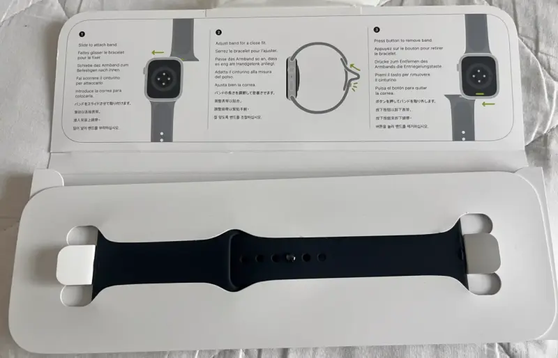 Correa para Apple Watch original y nueva, negra - 1