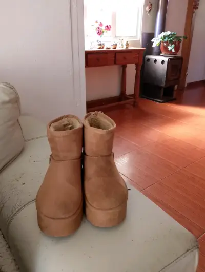 Venta de botaas  gamuza café - miniatura 2