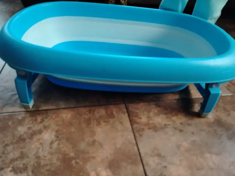 Tina de baño azul para bebé - 2