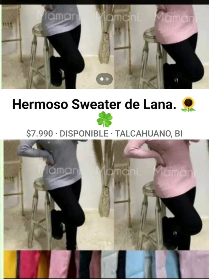 Sweater de lana colorido - 1
