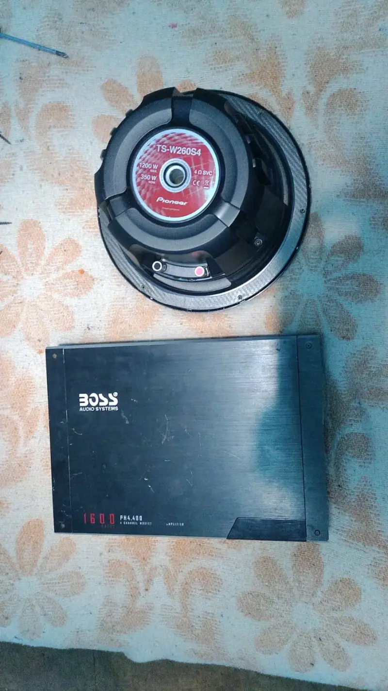 Subwoofer y amplificador Boss - 1