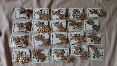 Set de pinches dorados Zara(imitación) - miniatura 2