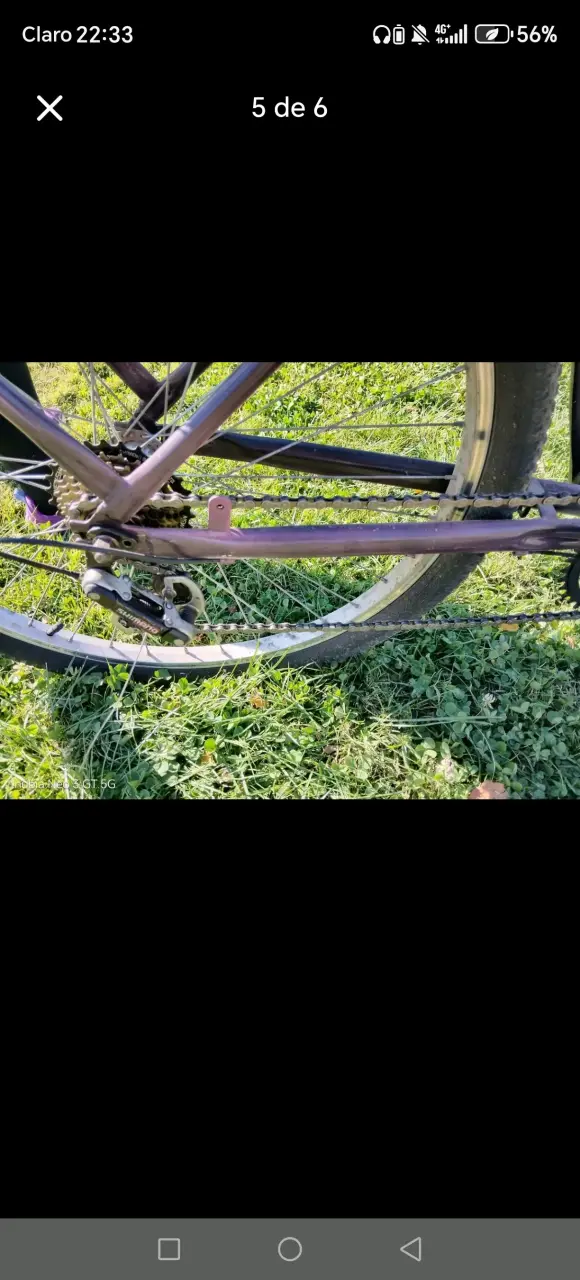 Bicicleta urbana rosa con canasto - 6