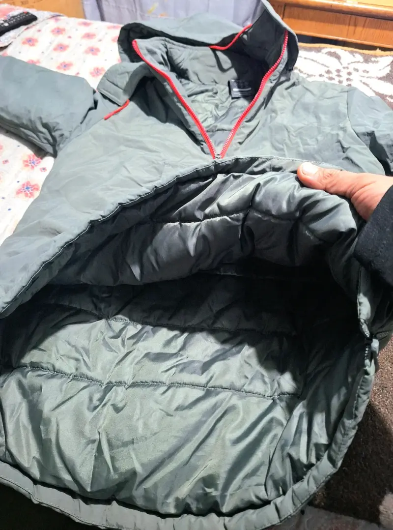 Parka impermeable verde unisex marca diadora - 3