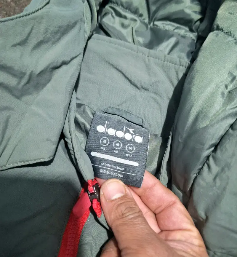 Parka impermeable verde unisex marca diadora - 5