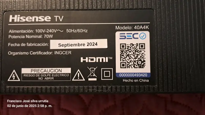 Televisor Hisense 40 pulgadas nuevo - 5