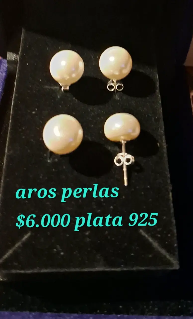 Aros pasador con circon rojo - 5