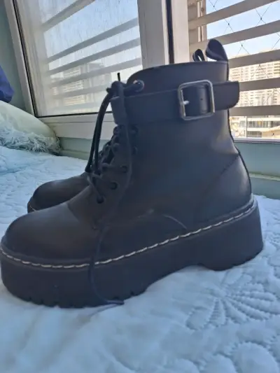 Botines de plataforma negros - miniatura 1