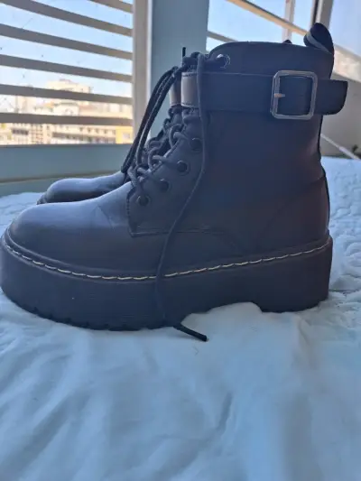 Botines de plataforma negros - miniatura 2