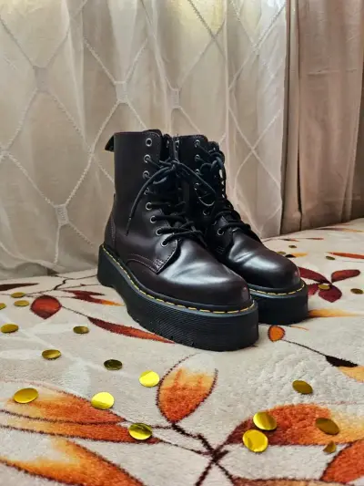 Botin mujer Dr.Martens de cuero - miniatura 1