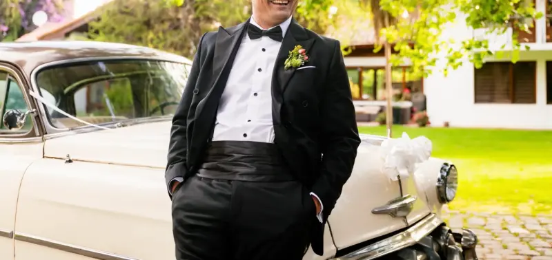 Traje Smoking Novio espectacular - 1