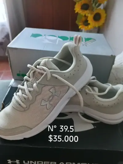 Zapatillas deportivas beige - miniatura 1
