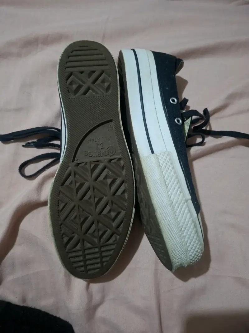 Zapatillas negras deportivas con plataforma - 2