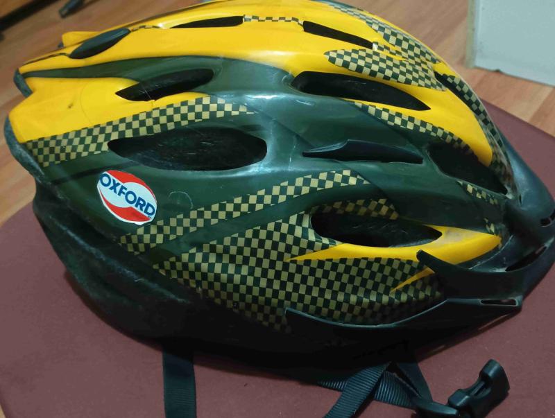 Casco ciclismo Oxford amarillo y negro - 1
