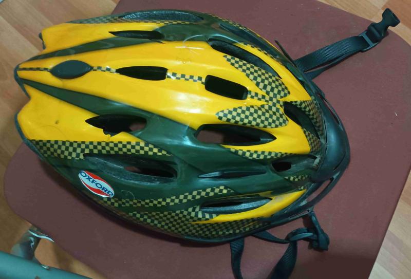 Casco ciclismo Oxford amarillo y negro - 2