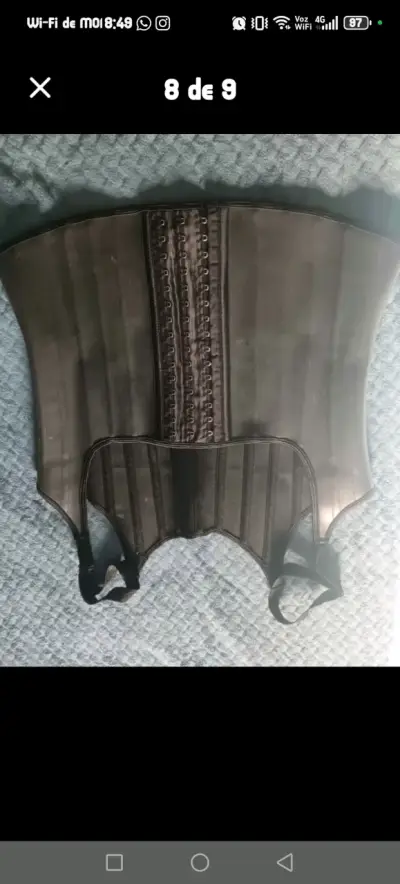 Faja Colombiana negro ajustable - miniatura 1