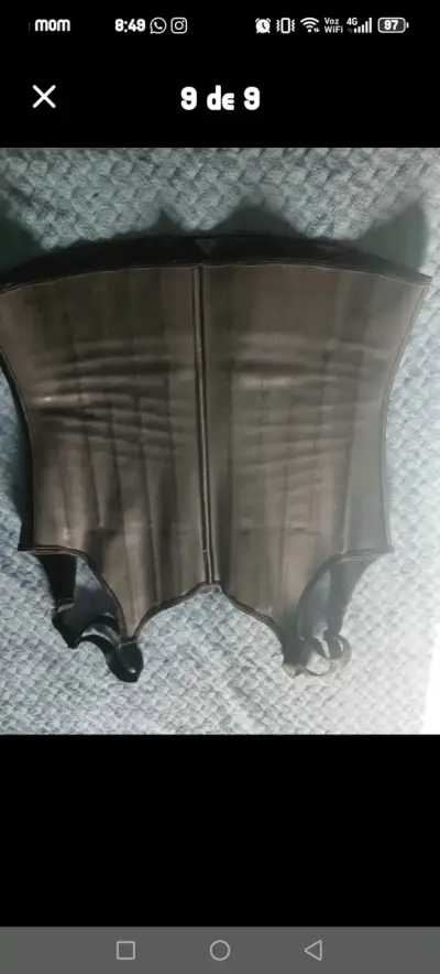 Faja Colombiana negro ajustable - miniatura 2