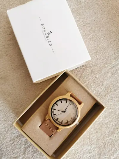 Reloj de madera bambu Bobo Bird - miniatura 2