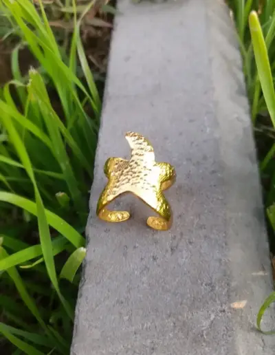 Anillo dorado estrella de mar - miniatura 1