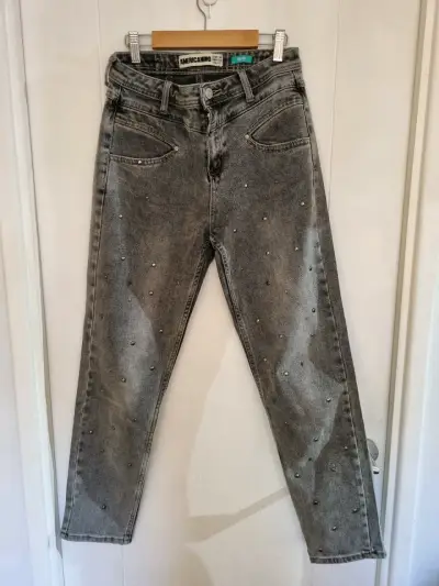 Jeans gris con detalles brillantes americanino - miniatura 1