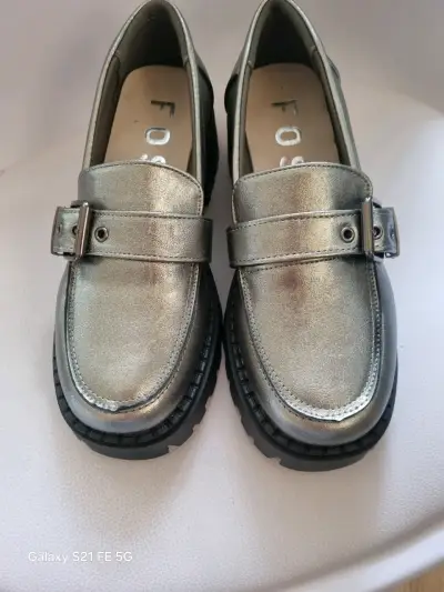 Mocasines plateados metálicos - miniatura 3