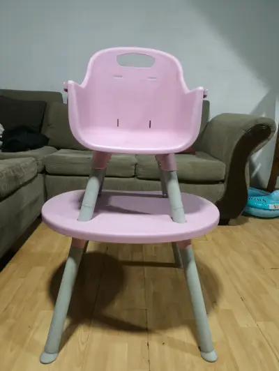 🪑 Silla de Comer Bebesit 4 en 1 Rosada - miniatura 1
