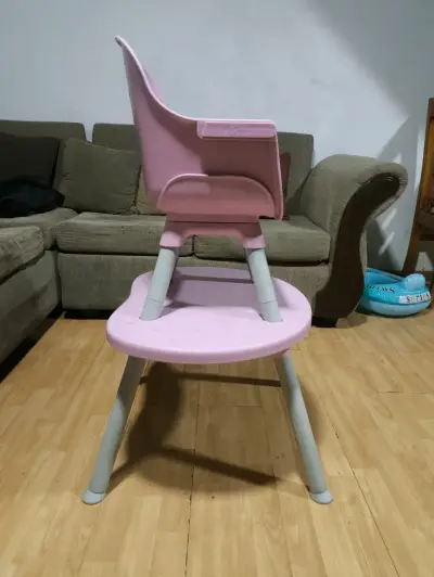 🪑 Silla de Comer Bebesit 4 en 1 Rosada - miniatura 2