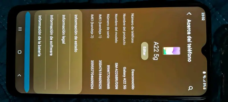Sansumg a22 - 5