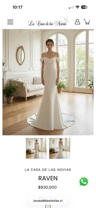 Vestido de novia 1 sólo uso (Casa de las Novias) - miniatura 1