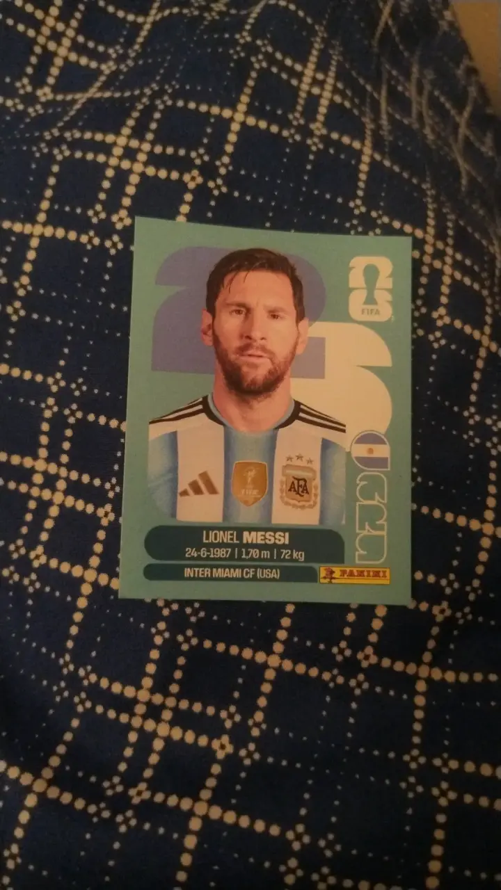 Lámina Panini Messi Argentina - 1
