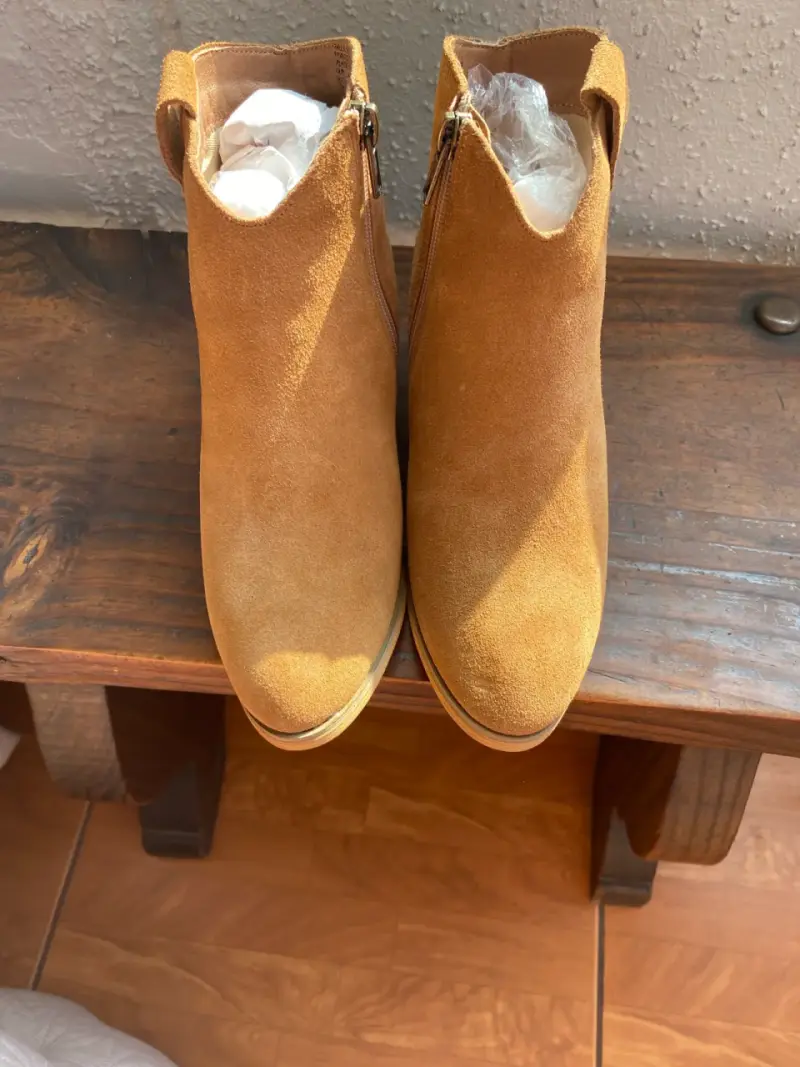 Botines de gamuza camel - 2