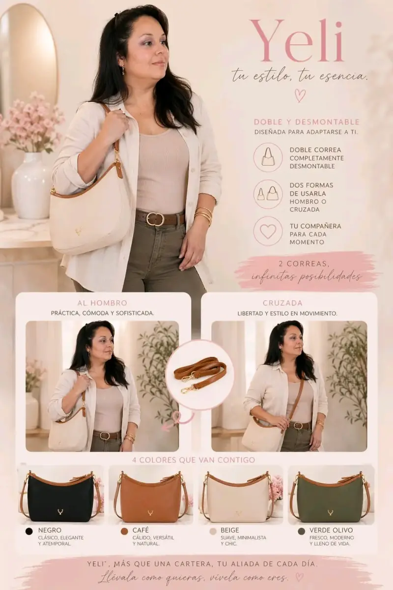 Cartera Yeli doble correa - 1