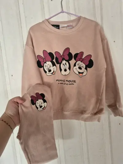 Conjunto Minnie Mouse infantil rosa - miniatura 1