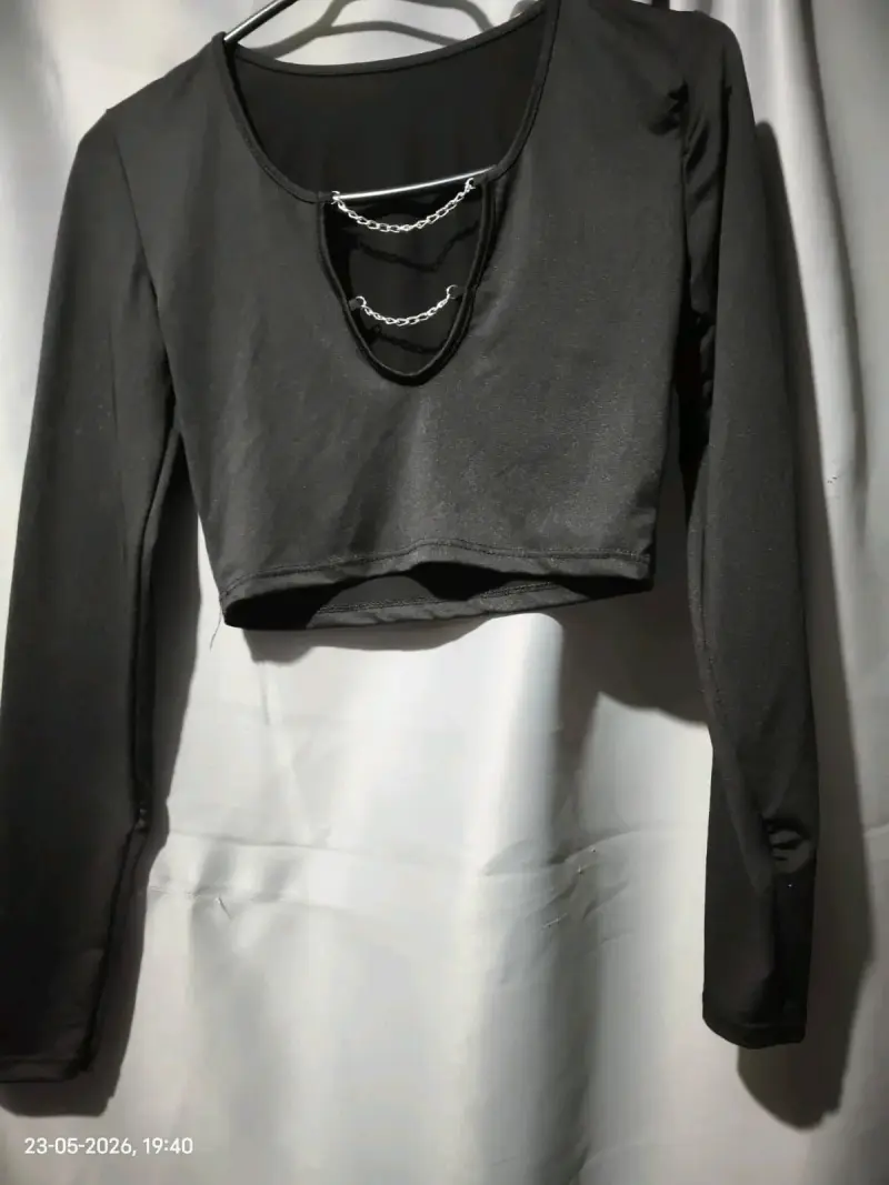 Polera rayada blanco y negro - 4