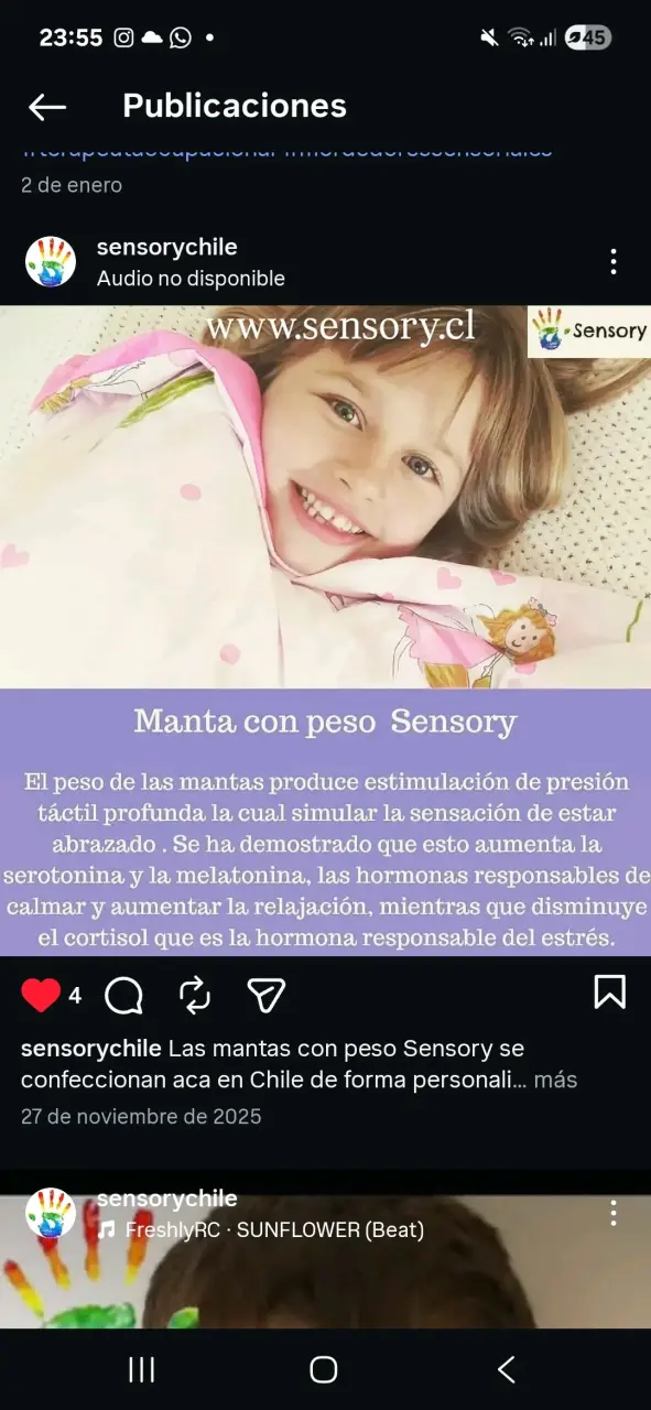 Manta con peso Sensory - 1