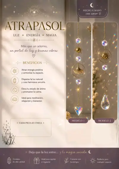 Atrapasol con cristales decorativos - miniatura 1
