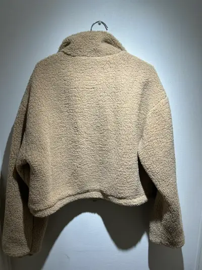 Chaqueta  de polar forrada camel con bolsillo - miniatura 2