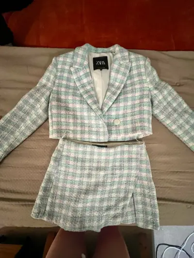 Traje dos piezas a cuadros - miniatura 1