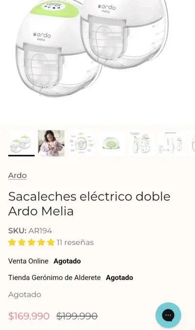 Extractor de leche Ardo Melia - miniatura 6