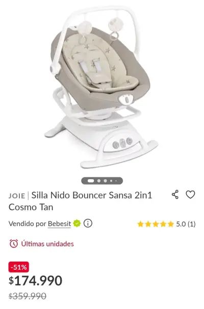 Silla mecedora para bebé - miniatura 3
